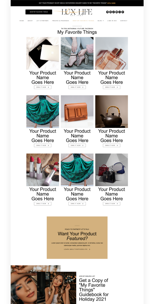 Shop My Favorite Things