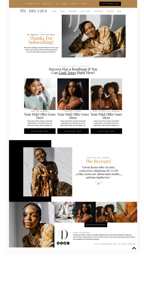 Redirect Success Page